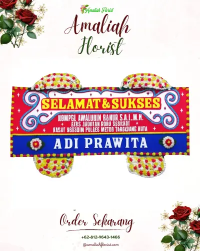 Karangan Bunga Ucapan Selamat di Sidoharjo