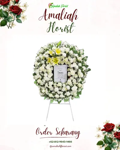 Krans Bunga Duka Cita di Sidoharjo